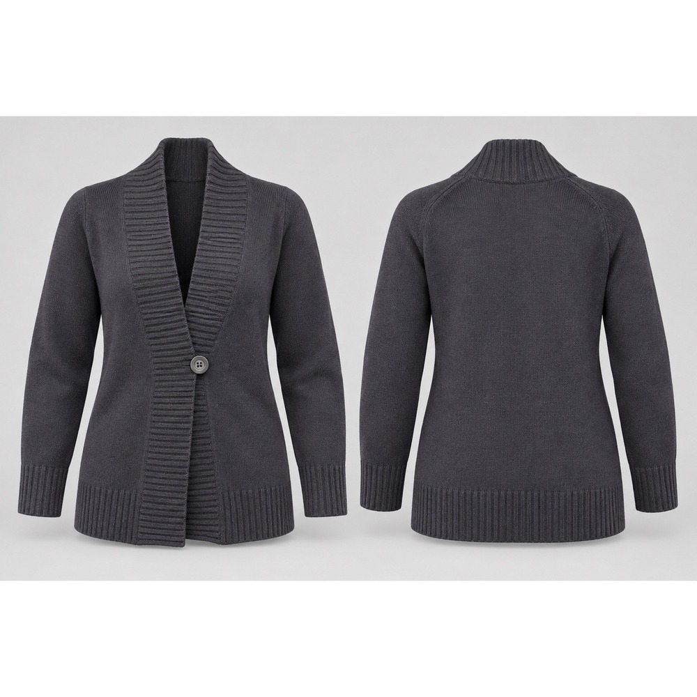 J. Crew Navy Cashmere Blend Cardigan Shawl Collar Sweater Cozy Warm Size Small